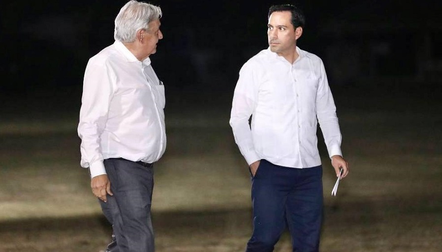 Mauricio Vila y AMLO dan seguimiento al Tren Maya en Yucatán