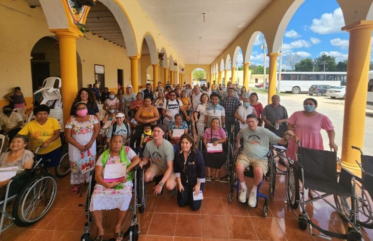 El Club Rotario Mérida Itzaes entrega 120 sillas de ruedas