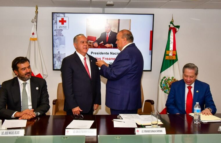 Carlos Freaner, nuevo presidente nacional de la Cruz Roja Mexicana
