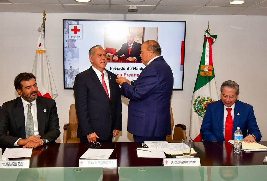 Carlos Freaner, nuevo presidente nacional de la Cruz Roja Mexicana