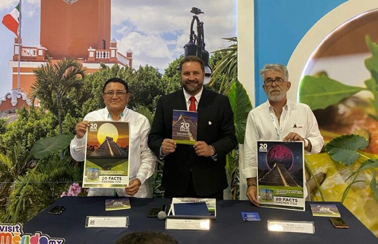 Presentan en el Tianguis Turístico el libro ’20 facts de Chichén Itzá, la ciudad de los misterios’