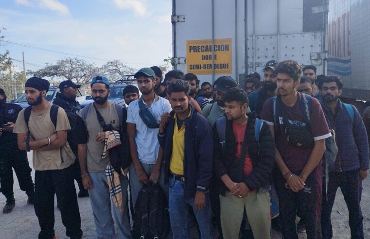 Aseguran a 30 indocumentados de la India, en pensión para tráileres de la Mérida-Umán