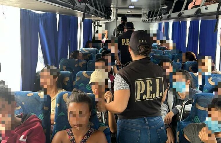 Asegura la SSP a 42 inmigrantes brasileños