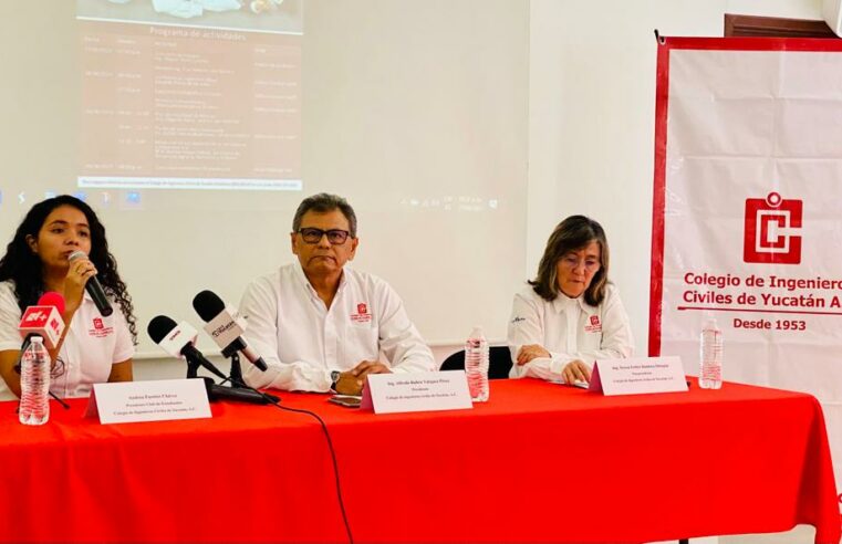 Cumple 70 años el Colegio de Ingenieros Civiles de Yucatán