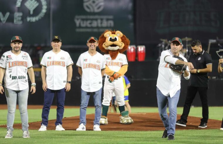 Mauricio Vila inaugura la temporada 2023 de la LMB en Yucatán