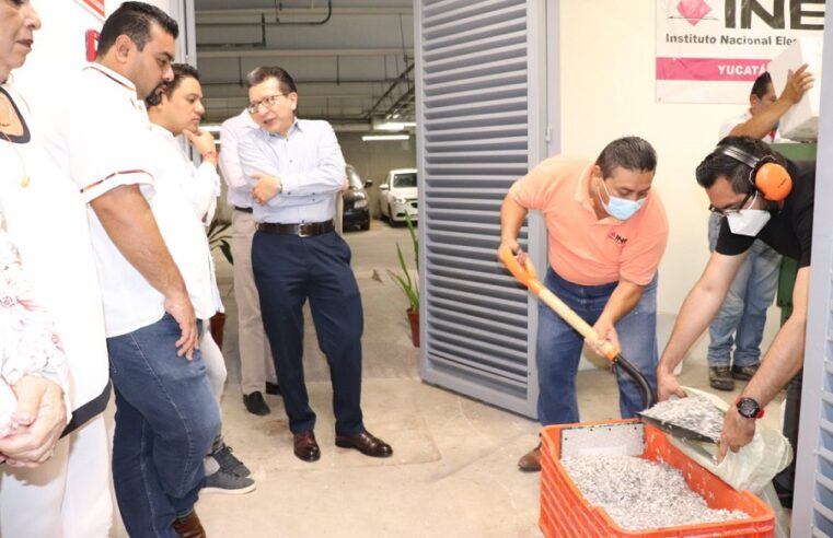 El INE Yucatán destruye 34 mil credenciales para votar inutilizadas