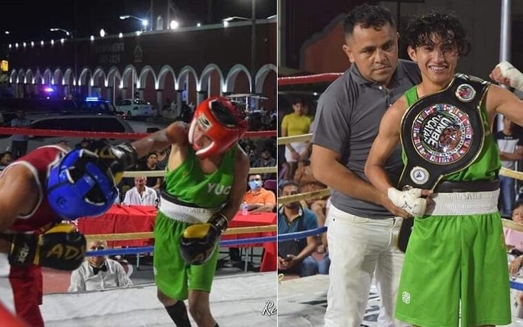 «La Pulga» de Flamboyanes se corona en Peso Mosca en el Campeonato de Boxeo en Conkal