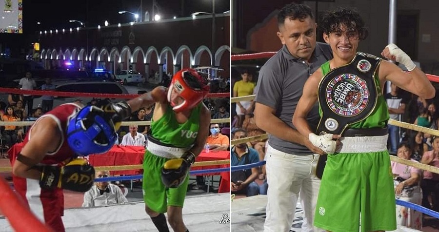 «La Pulga» de Flamboyanes se corona en Peso Mosca en el Campeonato de Boxeo en Conkal