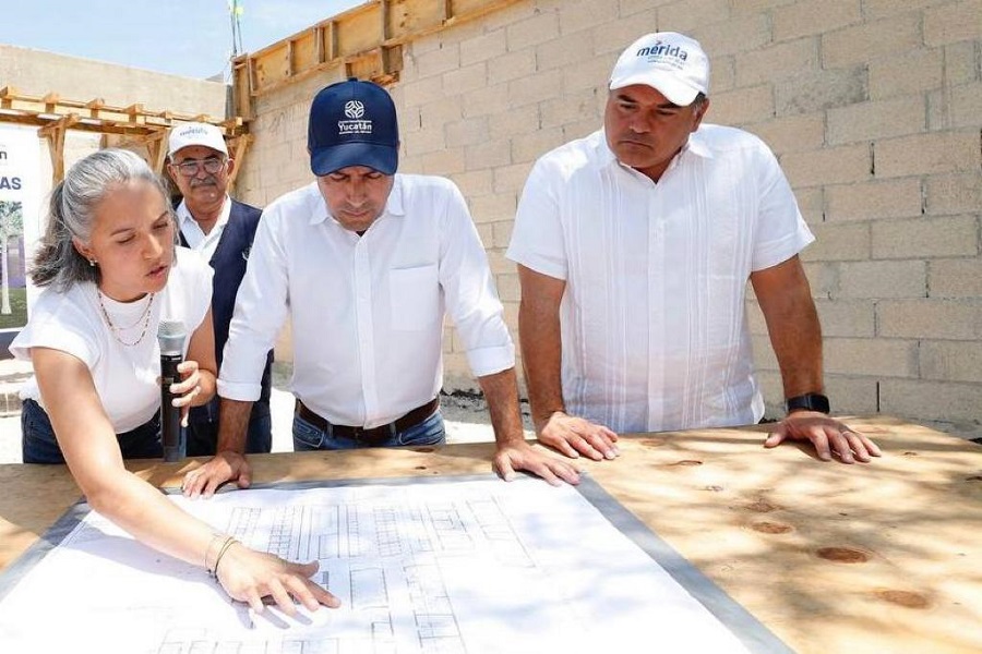 Supervisan la obra del primer Hospital Veterinario Público en el Sureste