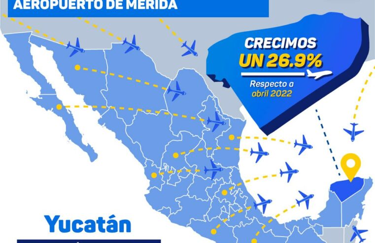 Yucatán vuelve a romper el récord de arribo de pasajeros por vía aérea