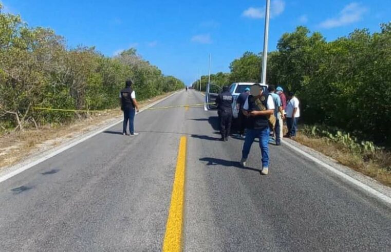 Investigan muerte de un hombre a la vera de la carretera a Chelem