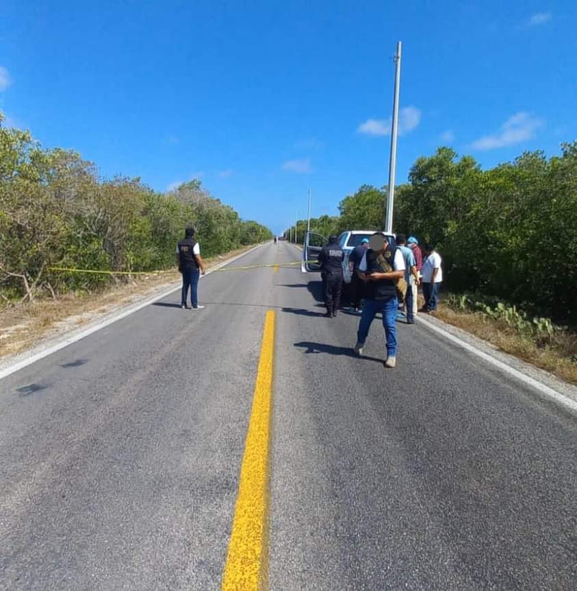 Investigan muerte de un hombre a la vera de la carretera a Chelem