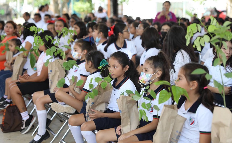 Estudiantes de Yucatán sembrarán 300 mil árboles con la estrategia ‘Un niño, un árbol’