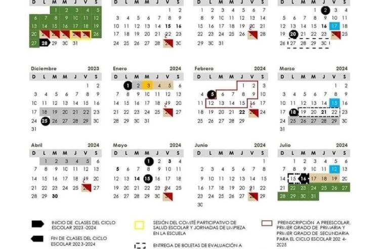 Calendario escolar 2023-2024: conoce cuándo habrá vacaciones y días de descanso