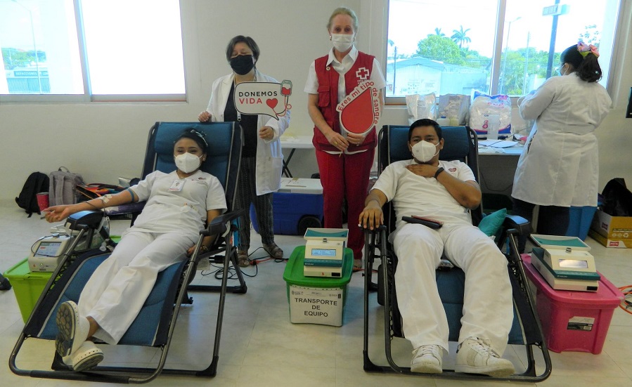 La Cruz Roja Yucatán invita a ser donador altruista de sangre