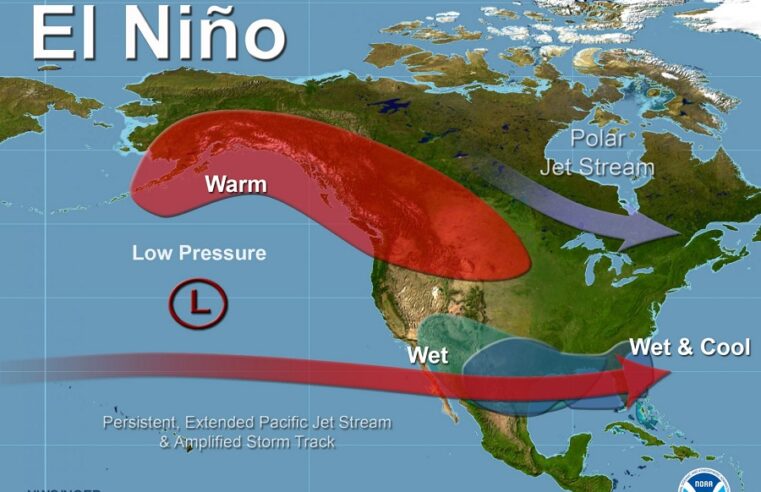 La NOAA informa que ya llegó El Niño y permanecerá hasta el 2024