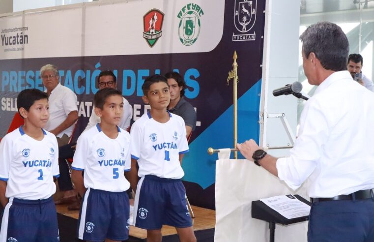 Abanderan a la selección de Yucatán sub-11 de futbol