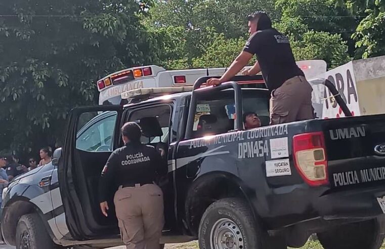 Al «estilo Campeche», policía de Umán deja ir al que arrastró a su esposa y detiene a quien la auxilió