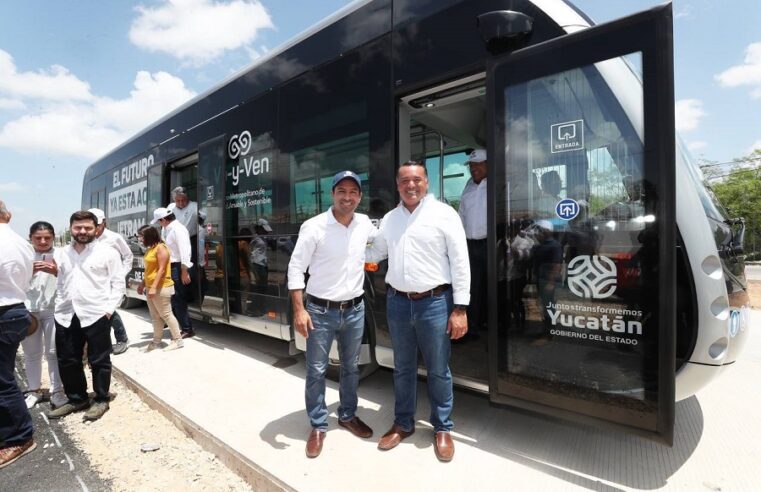 Mauricio Vila recorre el primer tramo del Ie-Tram