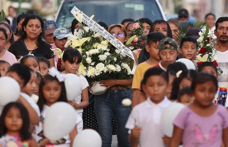 Ultimo adiós a Aitana, la niña que murió prensada en un elevador del IMSS