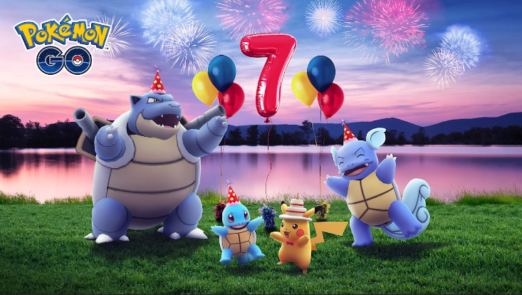 Pokémon GO festeja su séptimo aniversario con bombo y platillo