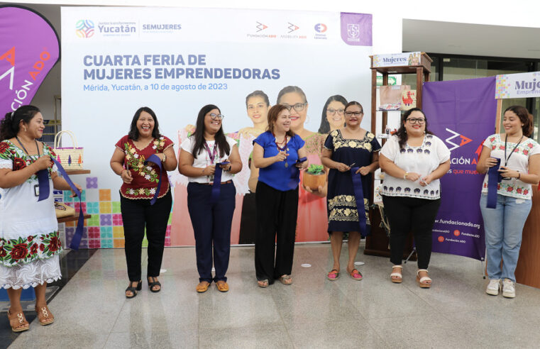 Inauguran la cuarta feria de las mujeres emprendedoras de Yucatán