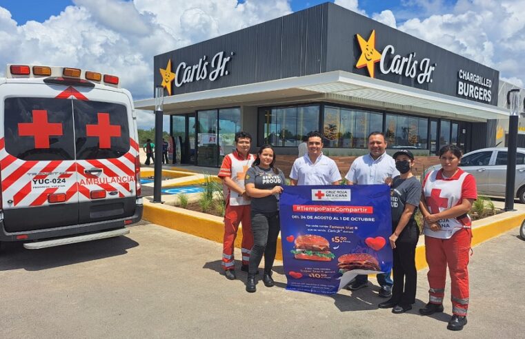 Carl´s Jr se suma a la causa de Cruz Roja en Yucatán