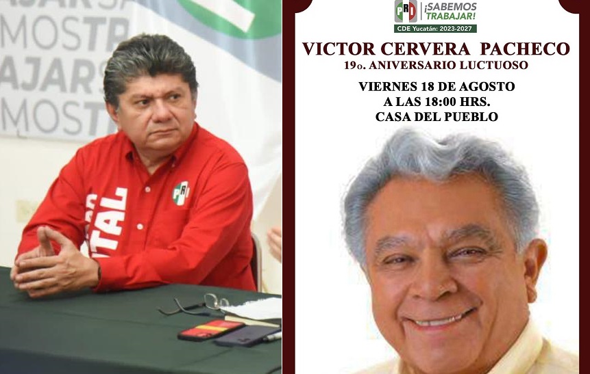 El PRI le rendirá un homenaje a Víctor Cervera a 19 años de su fallecimiento