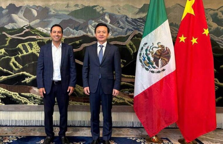 Mauricio Vila se reúne con el embajador de China en México, Zhan Run