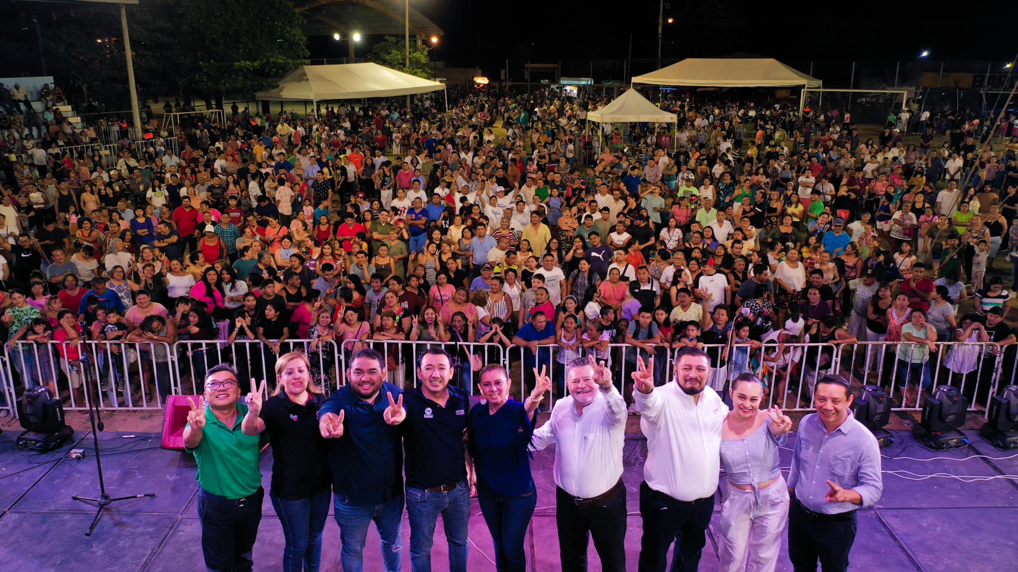 Con más de 4,000 personas, el PAN Mérida celebra en el sur 84 años de trabajo por la ciudad