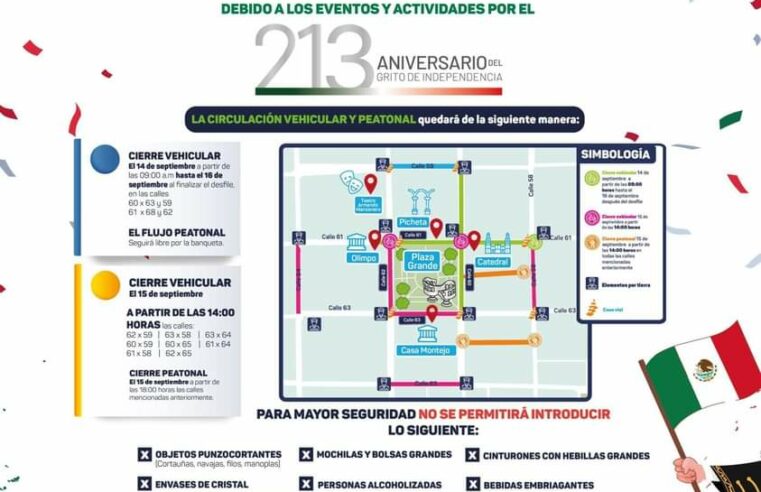 Ampliarán horario del transporte público por festejos patrios