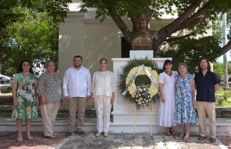 Conmemoran el 66 aniversario luctuoso de Antonio Mediz Bolio