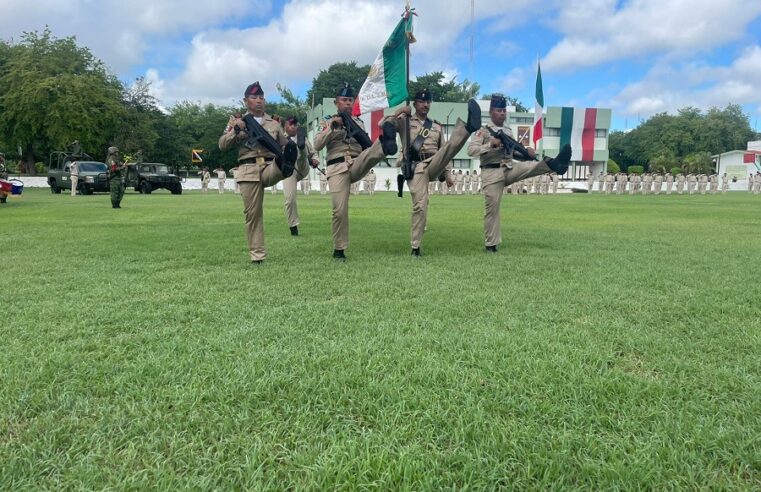 Jóvenes de Campeche, Quintana Roo y Yucatán realizan encuadrados el Servicio Militar