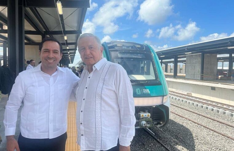 Mauricio Vila y AMLO inauguran Chichén Viejo, que en los siguiente días abrirá al público