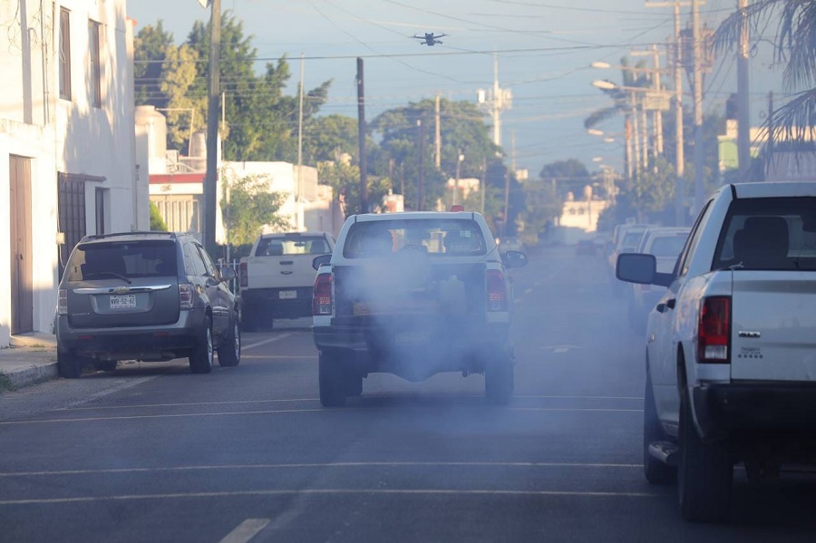 Gobierno de Yucatán intensifica la fumigación contra mosco transmisor del dengue