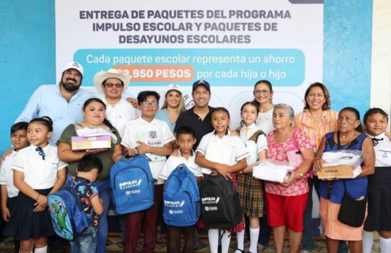 Con ‘Impulso Escolar’, Mauricio Vila continúa transformando la educación niños y jóvenes de Temax