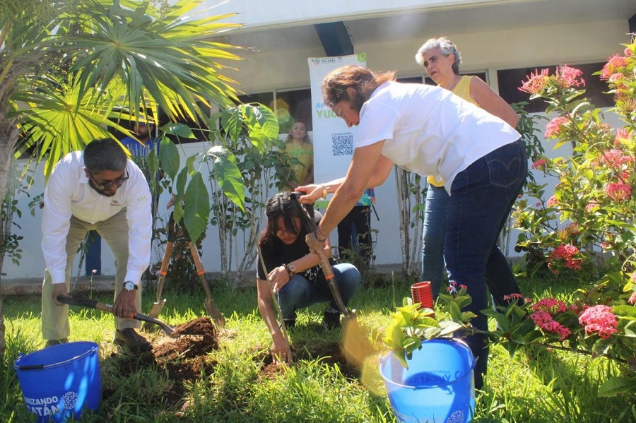 En equipo, estudiantes y gobierno logran un Yucatán más verde con Arborizando tu Universidad