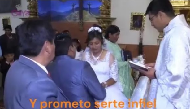 En plena boda promete serle infiel a su esposa: hasta el sacerdote se sorprendió