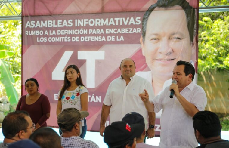 Desde  sur de Yucatán, Huacho Díaz convoca a defender la Cuarta Transformación