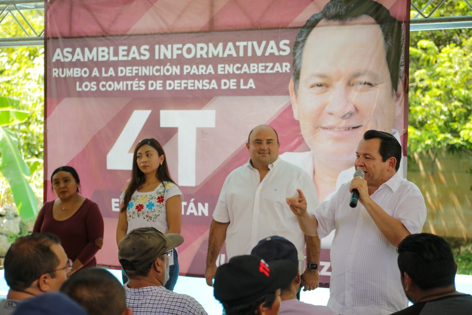 Desde  sur de Yucatán, Huacho Díaz convoca a defender la Cuarta Transformación