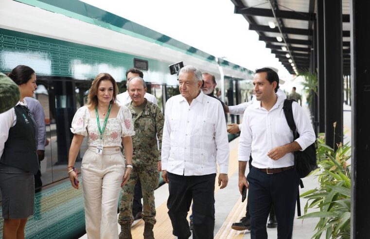 Vila y AMLO celebran la ceremonia Profundidad Histórica y Cultural de la Gran Nación Maya, en Uxmal