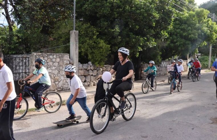 Cecilia Patrón hace equipo  por una movilidad segura y sostenible de los niños