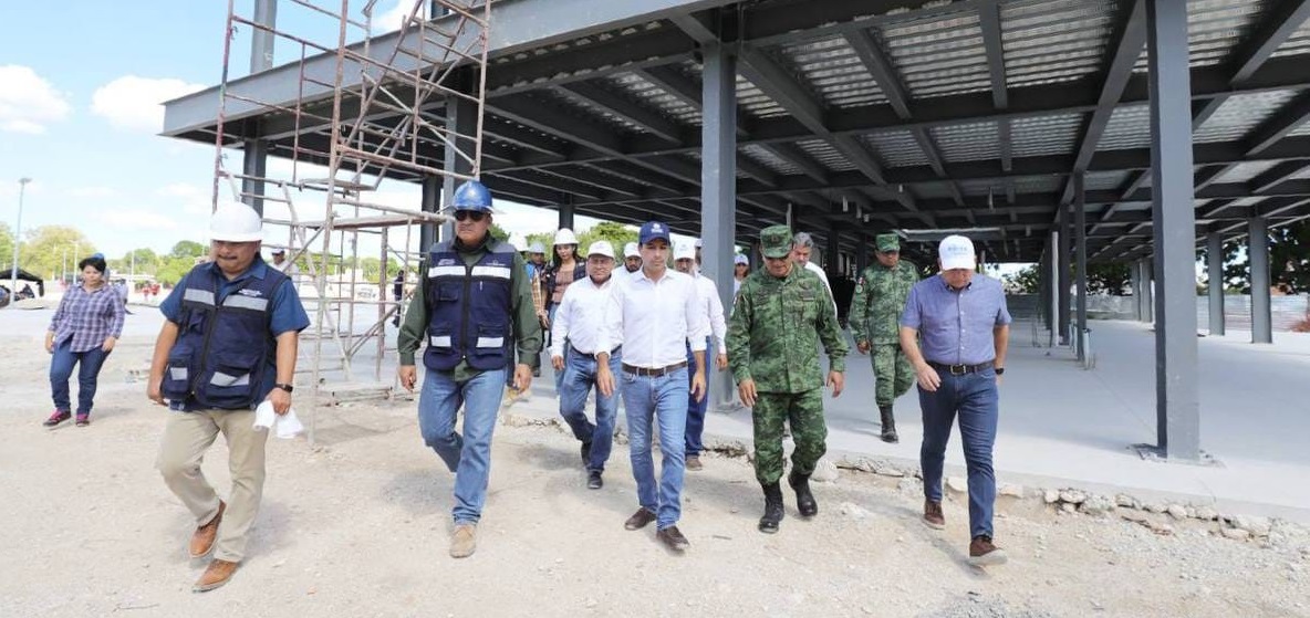 Avanza buen ritmo la construcción de la estación del Ie-tram en el Gran Parque de ‘La Plancha’