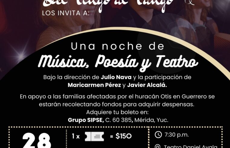 Anuncian una obra de teatro a beneficio de las familias de Guerrero