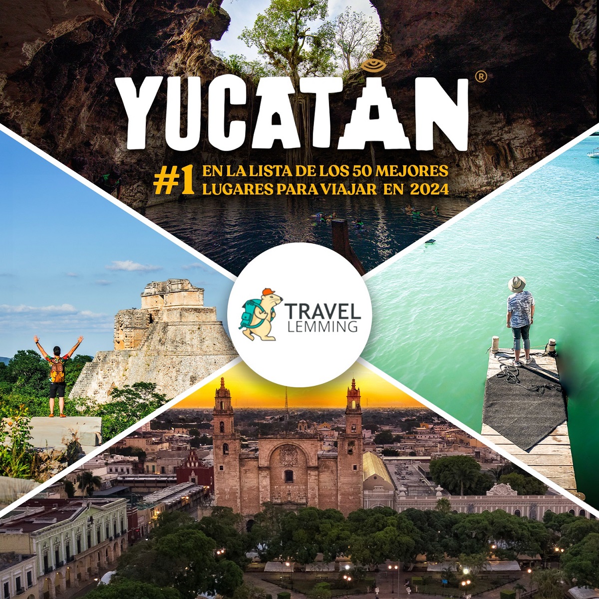 Yucatán encabeza la lista de Travel Lemming de los mejores 50 lugares para viajar en 2024