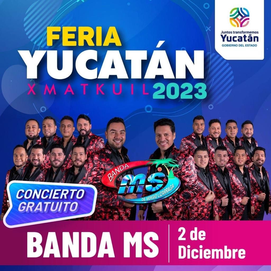 Boletos para el concierto de la Banda MS en Xmatkuil se entregarán el sábado 25 de noviembre