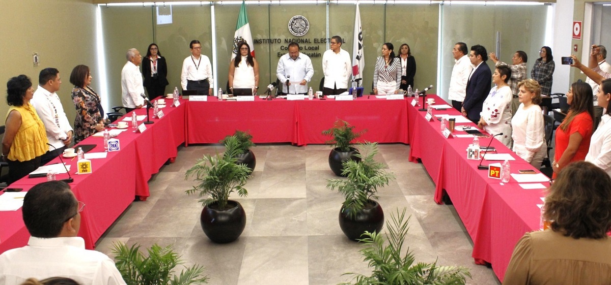 El INE instala el Consejo local para organizar el proceso federal en Yucatán