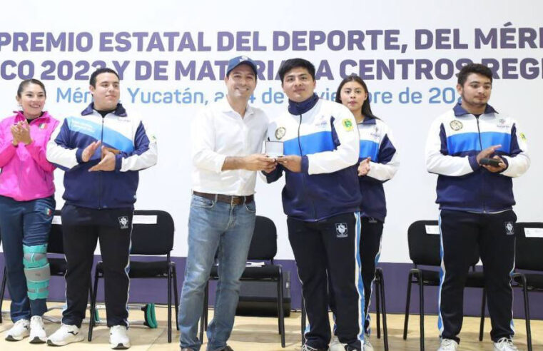 Entrega Mauricio Vila Premio Estatal del Deporte y Mérito Deportivo Yucateco 2023 