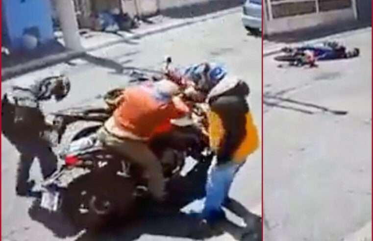 Karma al instante: muere durante al asalto a un motociclista