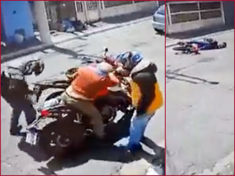 Karma al instante: muere durante al asalto a un motociclista